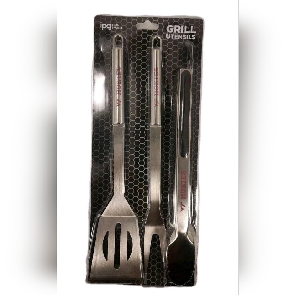 Virginia Teck Hokies Grill Utensils Set Grill Cookout BBQ NWT